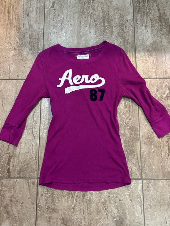 Aeropostale Tops - Vintage Aeropostale aero y2k 3/4 sleeve waffle shirt